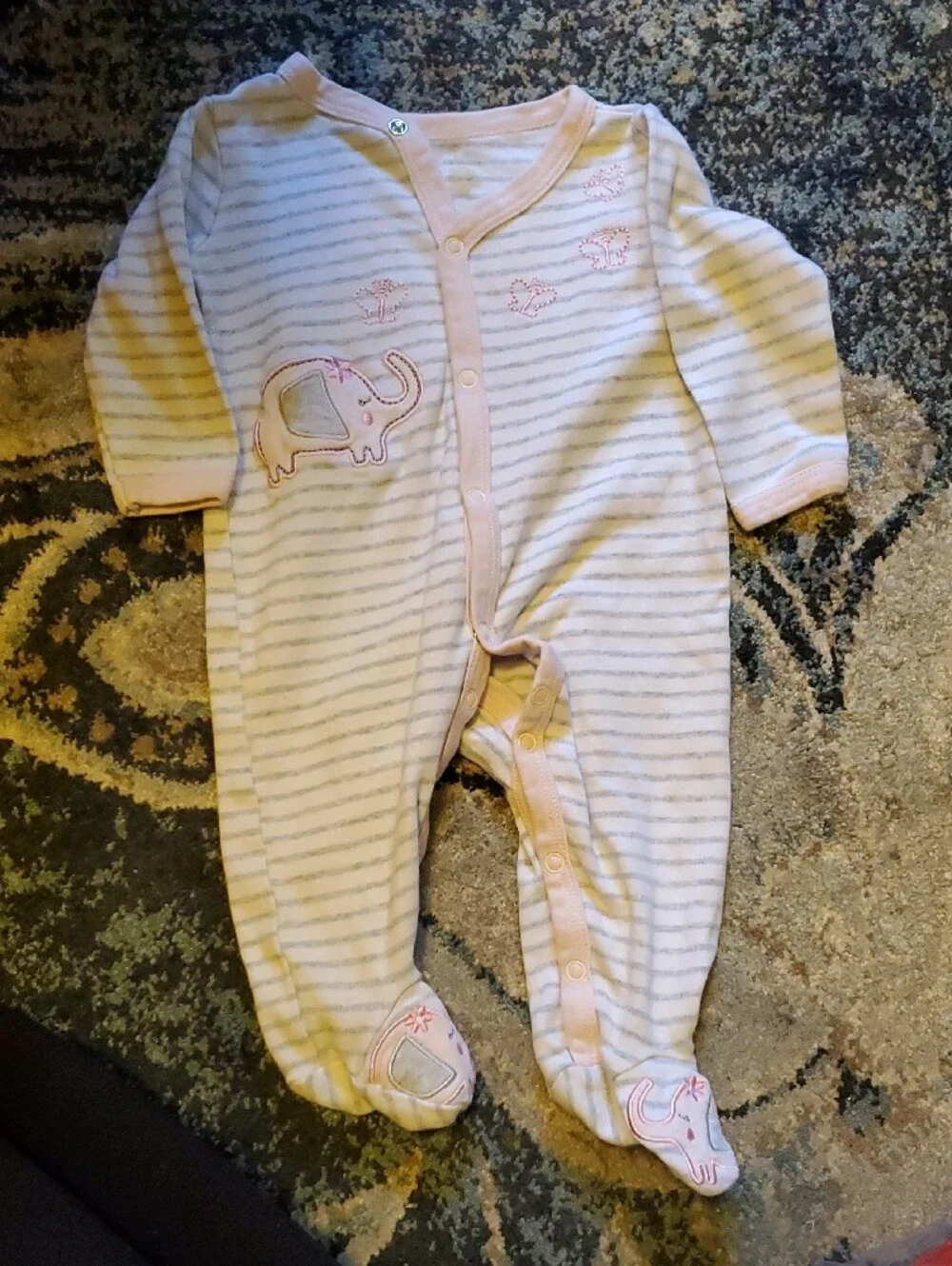 Animal Print Footed One-Piece Sleepers - 4 Pack